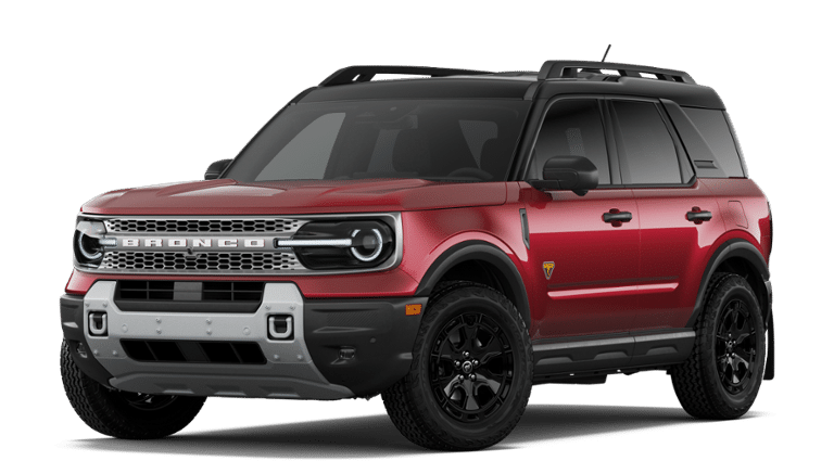 2026 Ford Bronco Sport in Ruby Red Metallic Tinted Clearcoat