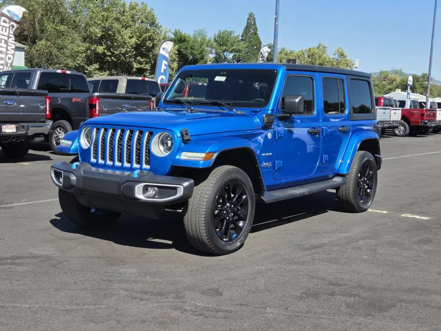 2023 Jeep Wrangler 4xe in Hydro Blue Pearlcoat
